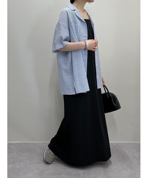 DISCOAT（ディスコート）の「【WEB限定】開襟シャツ（シャツ/ブラウス・レディース・ベージュ/イエロー/ブルー/ベージュ系その他/ブラック・FREE）」の22枚目の写真