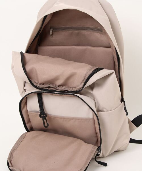 DONOBAN（ドノバン）の「はっ水ナイロンリュック（バックパック/リュック・レディース・ライトベージュ/ブラック/グレイッシュベージュ・FREE）」の5枚目の写真