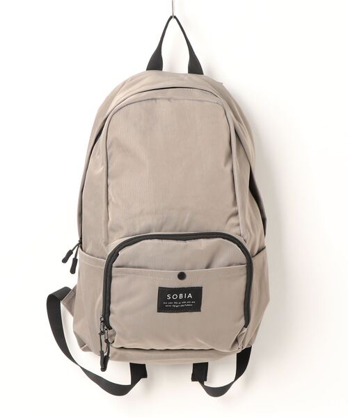 DONOBAN（ドノバン）の「はっ水ナイロンリュック（バックパック/リュック・レディース・ライトベージュ/ブラック/グレイッシュベージュ・FREE）」の8枚目の写真