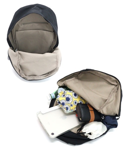 DONOBAN（ドノバン）の「はっ水ナイロンリュック（バックパック/リュック・レディース・ライトベージュ/ブラック/グレイッシュベージュ・FREE）」の18枚目の写真