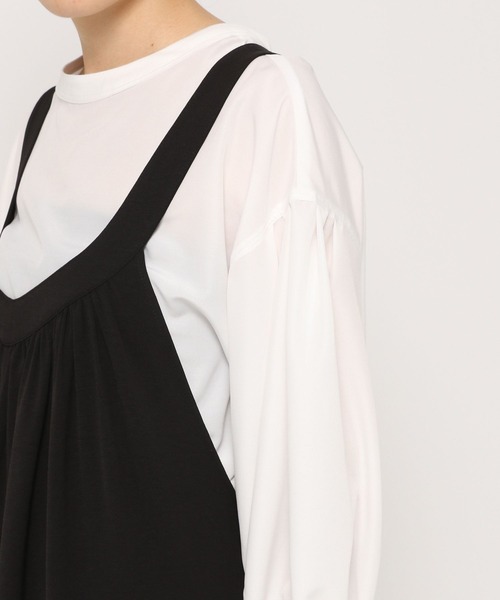 LEPSIM（レプシィム）の「ギャザーコンビネゾン　271506（つなぎ/オールインワン・レディース・ブラック/カーキ・FREE）」の8枚目の写真