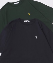 U.S. POLO ASSN. | U.S. POLO ASSN./ユーエスポロアッスン 別注 オーバーサイズ ワンポイント刺繍 半袖Tシャツ/カットソー レディース メンズ(Tシャツ/カットソー)