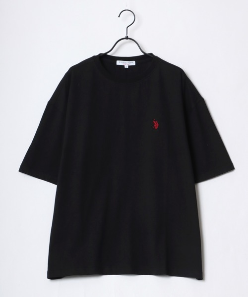 U.S. POLO ASSN.(ユーエスポロアッスン)の「U.S. POLO ASSN./ユーエスポロアッスン 別注 オーバーサイズ ワンポイント刺繍 半袖Tシャツ/カットソー レディース メンズ(Tシャツ/カットソー・メンズ・ホワイト/ブラック/ダークグリーン/ベージュ/ネイビー/サックスブルー・LL/M/L)」の7枚目の写真