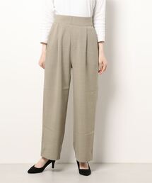 Te chichi TERRASSE | 麻調タックパンツ(その他パンツ)