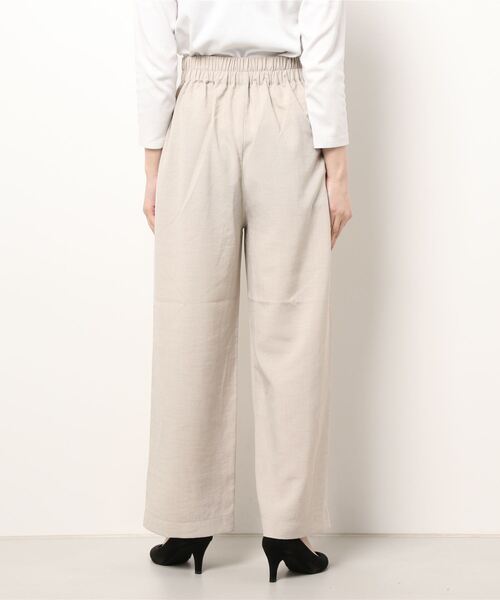 Te chichi TERRASSE(テチチテラス)の「麻調タックパンツ(その他パンツ・レディース・カーキ/ネイビー/ベージュ・フリ-)」の5枚目の写真