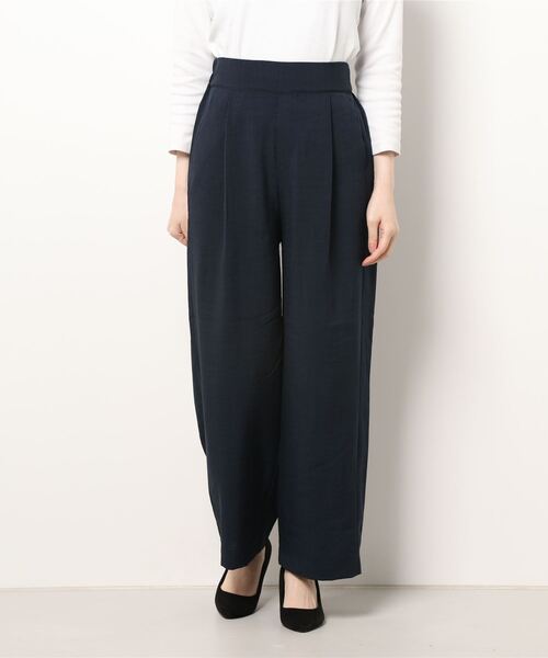 Te chichi TERRASSE(テチチテラス)の「麻調タックパンツ(その他パンツ・レディース・カーキ/ネイビー/ベージュ・フリ-)」の6枚目の写真