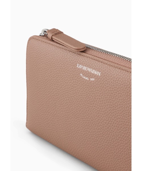 EMPORIO ARMANI（エンポリオアルマーニ）の「【エンポリオ アルマーニ】MyEA ウォレット ディアプリント ラウンドファスナー（財布・レディース・ブルー系/ナチュラル/ダークグリーン・FREE）」の5枚目の写真