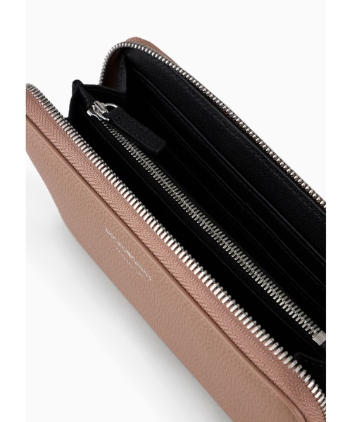 EMPORIO ARMANI（エンポリオアルマーニ）の「【エンポリオ アルマーニ】MyEA ウォレット ディアプリント ラウンドファスナー（財布・レディース・ブルー系/ナチュラル/ダークグリーン・FREE）」の6枚目の写真