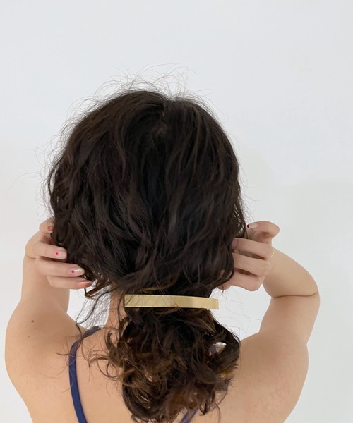 mystic（ミスティック）の「[eau un bijou] shiny valletta（バレッタ/ヘアクリップ・レディース・ゴールド・ONE SIZE）」の3枚目の写真