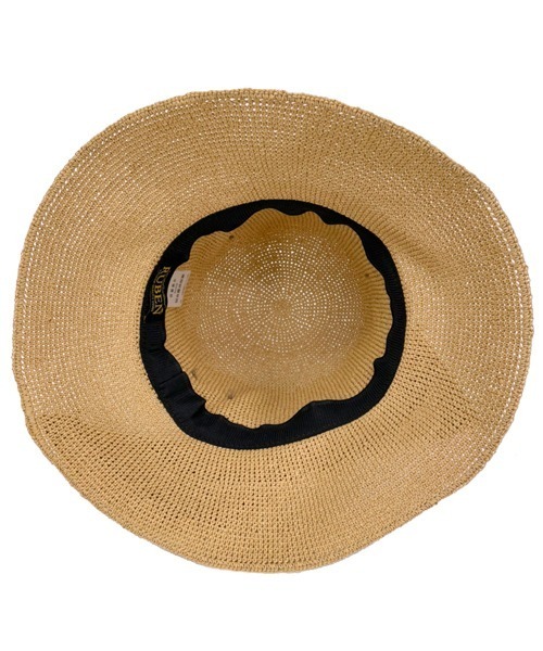 polcadot（ポルカドット）の「サイドリボンペーパー ハット（ハット・レディース・キャメル/ブラック/ベージュ・FREE）」の6枚目の写真