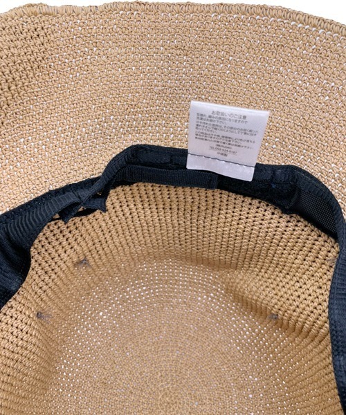 polcadot（ポルカドット）の「サイドリボンペーパー ハット（ハット・レディース・キャメル/ブラック/ベージュ・FREE）」の5枚目の写真