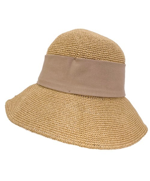 polcadot（ポルカドット）の「サイドリボンペーパー ハット（ハット・レディース・キャメル/ブラック/ベージュ・FREE）」の8枚目の写真