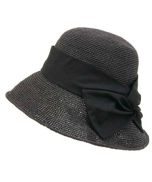 polcadot（ポルカドット）の「サイドリボンペーパー ハット（ハット・レディース・キャメル/ブラック/ベージュ・FREE）」の13枚目の写真