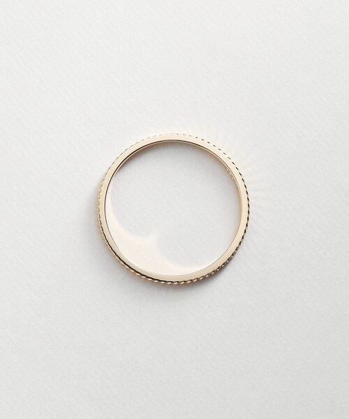 COCOSHNIK（ココシュニック）の「K10スパンコールカット リング（リング・レディース・ホワイト系その他7・10号/12号/14号）」の2枚目の写真