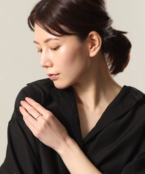 COCOSHNIK（ココシュニック）の「K10スパンコールカット リング（リング・レディース・ホワイト系その他7・10号/12号/14号）」の4枚目の写真