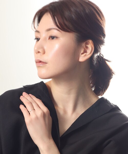 COCOSHNIK（ココシュニック）の「K10スパンコールカット リング（リング・レディース・ホワイト系その他7・10号/12号/14号）」の5枚目の写真