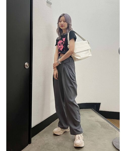 jouetie(ジュエティ)の「フラップマーケット BAG(ハンドバッグ・レディース・オフホワイト/ブラック/パープル・FREE)」の8枚目の写真