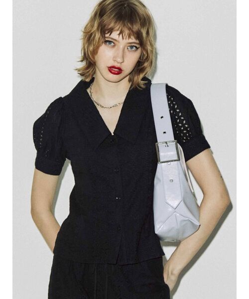 jouetie(ジュエティ)の「フラップマーケット BAG(ハンドバッグ・レディース・オフホワイト/ブラック/パープル・FREE)」の13枚目の写真