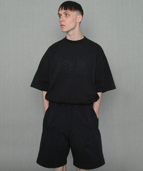 FORTUNA HOMME（フォルトゥナオム）の「FORTUNAHOMME C&S Stand Short-PT（その他パンツ・メンズ・ブラック/キナリ・1/2）」の2枚目の写真