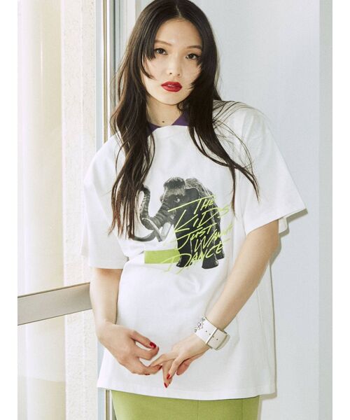 jouetie(ジュエティ)の「90`sフォトBIGTシャツ【WEB限定・ユニセックス】(Tシャツ/カットソー・レディース・ブラック/オフホワイト/ピンク・MEDIUM)」の4枚目の写真