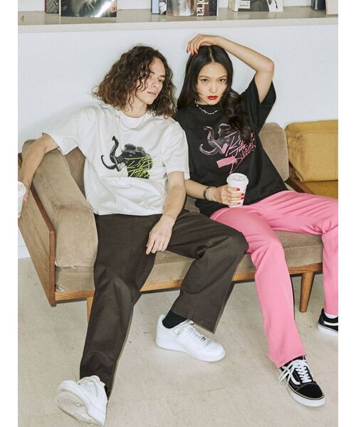 jouetie（ジュエティ）の「90`sフォトBIGTシャツ【WEB限定・ユニセックス】（Tシャツ/カットソー・レディース・ブラック/オフホワイト/ピンク・MEDIUM）」の7枚目の写真