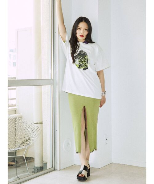 jouetie(ジュエティ)の「90`sフォトBIGTシャツ【WEB限定・ユニセックス】(Tシャツ/カットソー・レディース・ブラック/オフホワイト/ピンク・MEDIUM)」の11枚目の写真