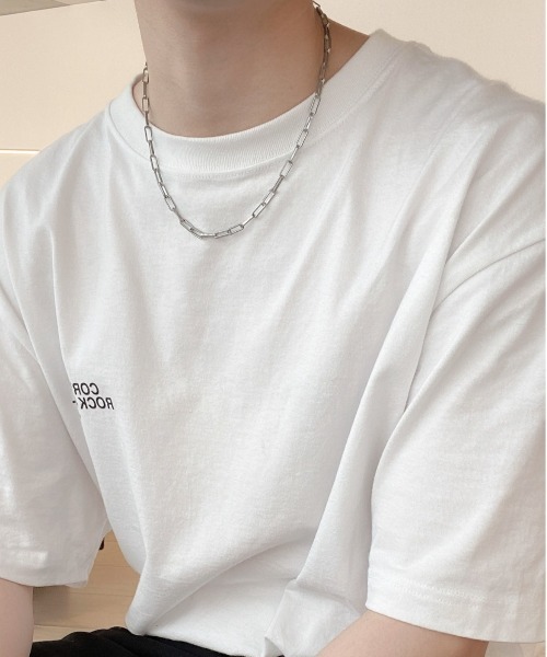 EDEL（エーデル）の「EDEL - スクエアチェーンネックレス（ネックレス・メンズ・シルバー/ゴールド・FREE）」の2枚目の写真