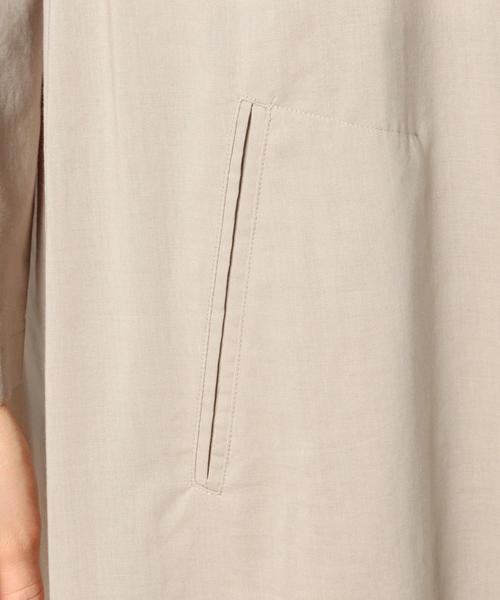 BEAUTY&YOUTH UNITED ARROWS（ビューティーアンドユースユナイテッドアローズ）の「BYMC バンドカラーロングシャツワンピース◆（ワンピース・レディース・ライトグレー/ネイビー/ベージュ・フリー）」の16枚目の写真