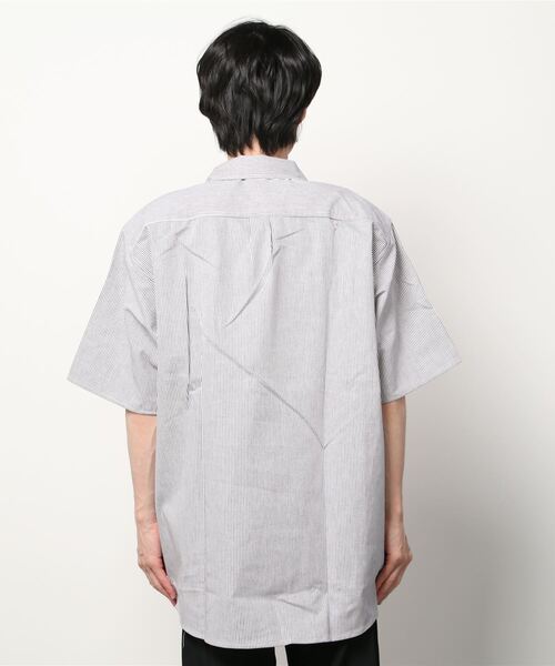 WAIPER.inc（ワイパーインク）の「PRISON BLUES　Short Sleeve Hickory Shirts Zipper Front（シャツ/ブラウス・メンズ・ホワイト系その他・S/M/L/XL）」の16枚目の写真
