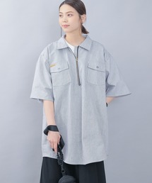 WAIPER.inc | PRISON BLUES Short Sleeve Hickory Shirts Zipper Front(シャツ/ブラウス)