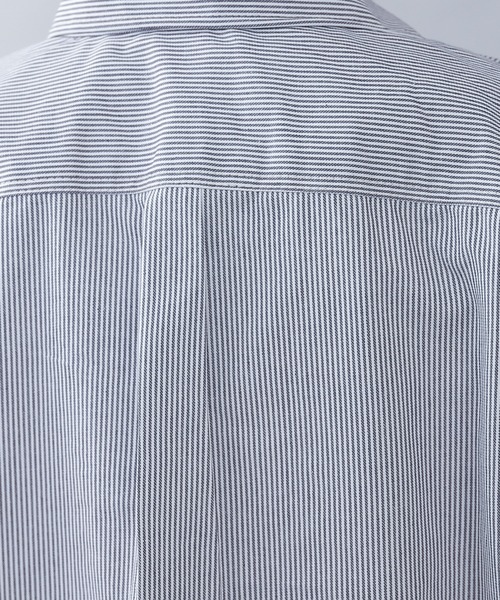 WAIPER.inc（ワイパーインク）の「PRISON BLUES　Short Sleeve Hickory Shirts Zipper Front（シャツ/ブラウス・メンズ・ホワイト系その他・S/M/L/XL）」の8枚目の写真