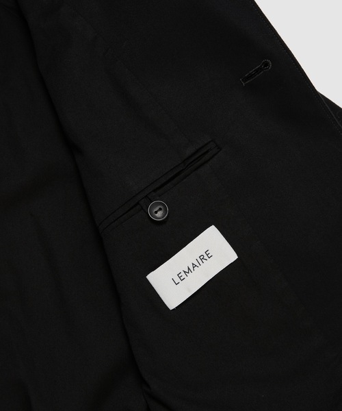 LEMAIRE（ルメール）の「BOXY SB JACKET（テーラードジャケット・メンズ・ブラック/ホワイト系その他/ダークグリーン・44/46/48）」の6枚目の写真