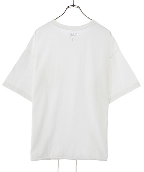 RIOT FACETASM（ライオットファセッタズム）の「RIOT FACETASM / ライオットファセッタズム：Basic Crew NeckT：RF22SS-TEE-U05[WAX]（Tシャツ/カットソー・メンズ・ホワイト・XL/L/M）」の10枚目の写真