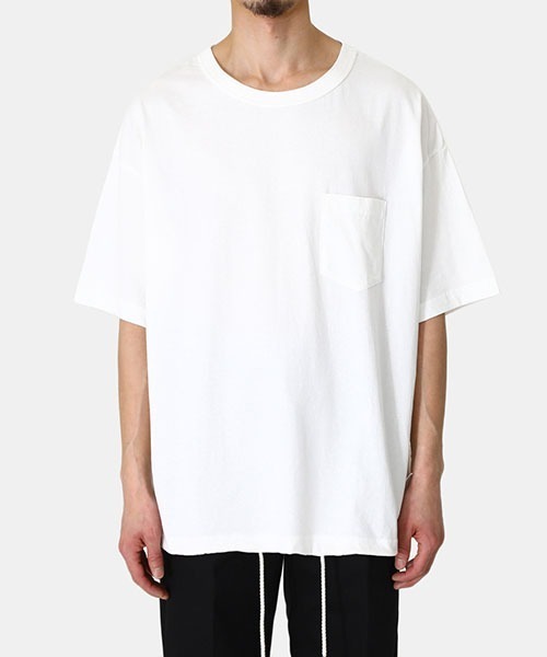 RIOT FACETASM（ライオットファセッタズム）の「RIOT FACETASM / ライオットファセッタズム：Basic Crew NeckT：RF22SS-TEE-U05[WAX]（Tシャツ/カットソー・メンズ・ホワイト・XL/L/M）」の5枚目の写真
