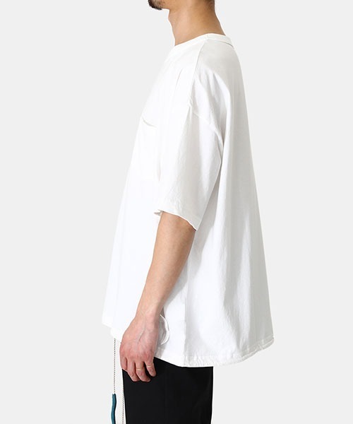 RIOT FACETASM（ライオットファセッタズム）の「RIOT FACETASM / ライオットファセッタズム：Basic Crew NeckT：RF22SS-TEE-U05[WAX]（Tシャツ/カットソー・メンズ・ホワイト・XL/L/M）」の4枚目の写真