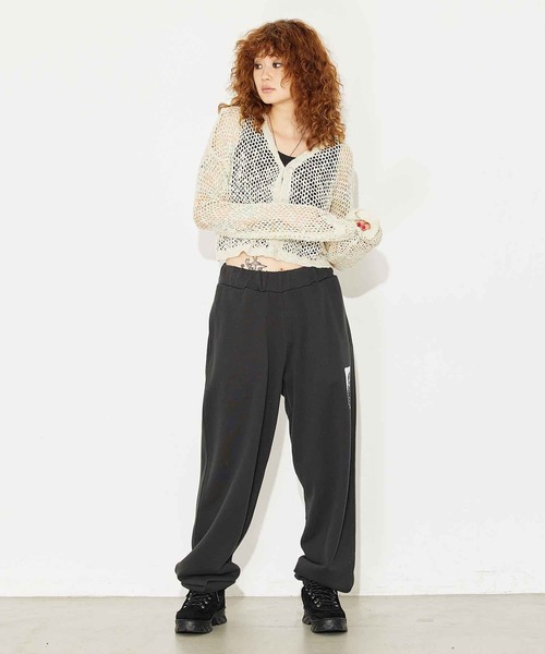 X-girl（エックスガール）の「NOISE FACE SWEAT PANTS