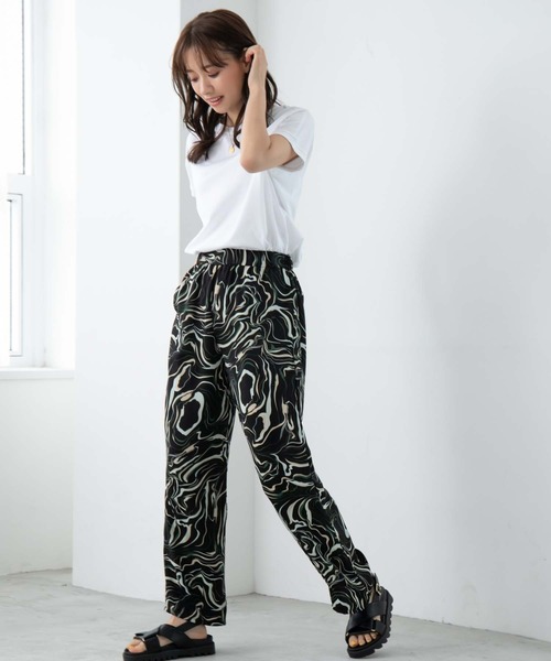 fifth(フィフス)の「ニュアンス柄リラックスパンツ(その他パンツ・レディース・ブラック/ブルーグリーン・S/M)」の17枚目の写真