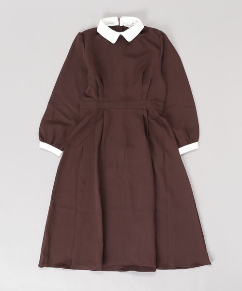 gossip！ロサンゼルス（ゴシップロサンゼルス）の「レトロ・ガーリーワンピース（ワンピース・レディース・ブラック/ブラック系その他/ブラウン系その他2/ダークブラウン/ブルー・M/XL/L）」の7枚目の写真