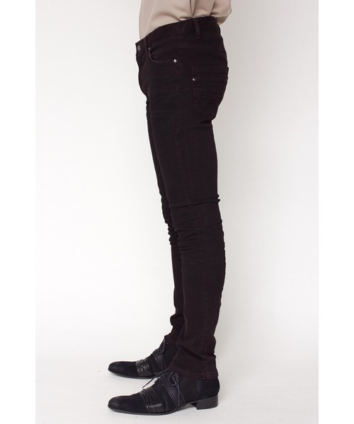 TORNADO MART（トルネードマート）の「TORNADO MART∴ストーンスプレースキニーデニム（デニムパンツ・メンズ・グリーン/ワイン・S/M/L/LL）」の19枚目の写真