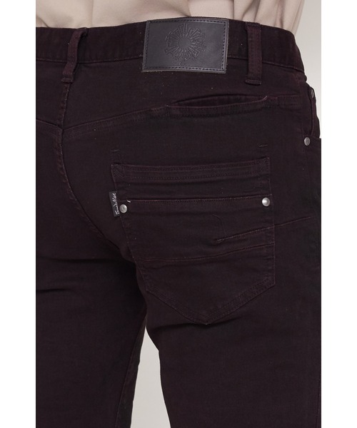 TORNADO MART（トルネードマート）の「TORNADO MART∴ストーンスプレースキニーデニム（デニムパンツ・メンズ・グリーン/ワイン・S/M/L/LL）」の15枚目の写真