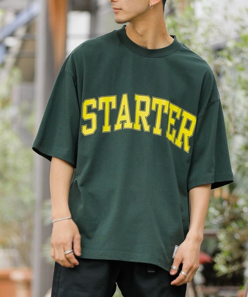STARTER BLACK LABEL(スターターブラックレーベル)の「【 STARTER BLACK LABEL 】別注 アーチロゴ TEE(Tシャツ/カットソー・メンズ・ホワイト/ブラック/グリーン・LL/M/L)」の3枚目の写真