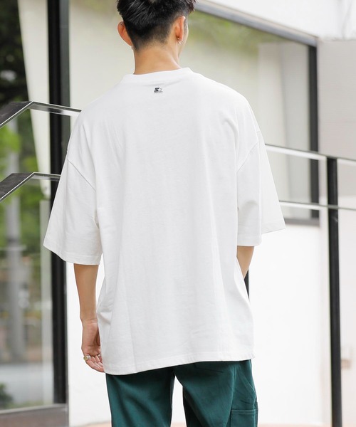 STARTER BLACK LABEL(スターターブラックレーベル)の「【 STARTER BLACK LABEL 】別注 アーチロゴ TEE(Tシャツ/カットソー・メンズ・ホワイト/ブラック/グリーン・LL/M/L)」の11枚目の写真