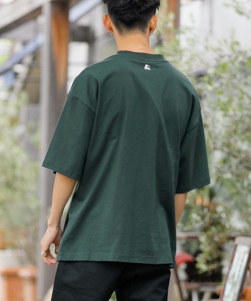 STARTER BLACK LABEL(スターターブラックレーベル)の「【 STARTER BLACK LABEL 】別注 アーチロゴ TEE(Tシャツ/カットソー・メンズ・ホワイト/ブラック/グリーン・LL/M/L)」の9枚目の写真