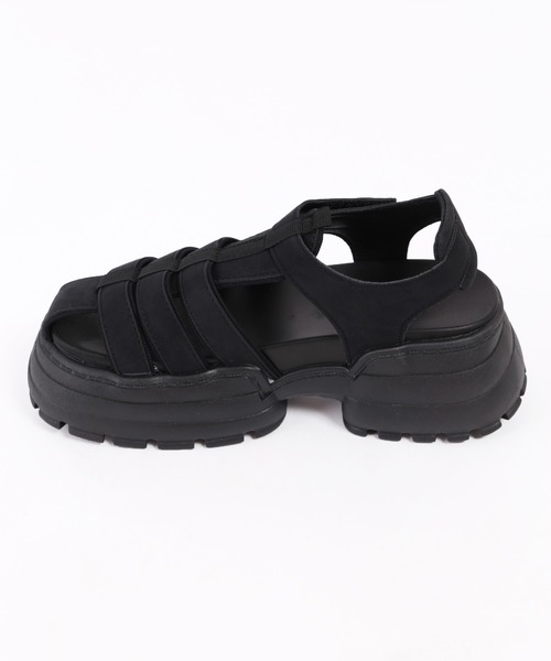 WC（ダブル シー）の「厚底グルカサンダル（サンダル・レディース・ブラック・SMALL/MEDIUM）」の3枚目の写真