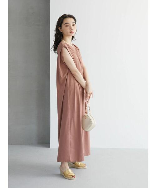 美品♪ルルウィルビー 24SS フレンチスリーブワンピースカットワーク 緑qe4 カットワークサテンドレス(ドレス)｜ワンピース｜LILY BROWN