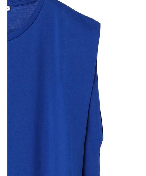 AMERICAN HOLIC（アメリカンホリック）の「サイドスリットフレンチスリーブワンピース（ワンピース・レディース・ブラック/ブルー/グレイッシュベージュ/テラコッタ・M/L）」の12枚目の写真