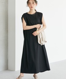 AMERICAN HOLIC | サイドスリットフレンチスリーブワンピース(ワンピース)