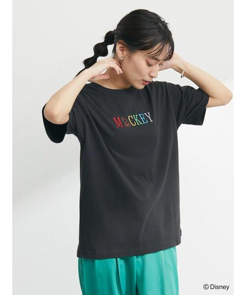 Green　Parks（グリーンパークス）の「Disney/レインボー刺繍T（Tシャツ/カットソー・レディース・A/B/C/D・FREE）」の9枚目の写真