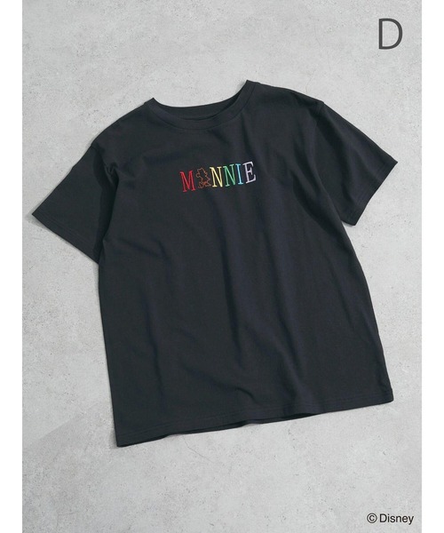 Green　Parks（グリーンパークス）の「Disney/レインボー刺繍T（Tシャツ/カットソー・レディース・A/B/C/D・FREE）」の4枚目の写真