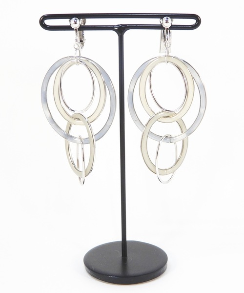 The Rule(ザルール)の「The Rule ザルール:Delft earring:パズルリング イヤリング(イヤリング・レディース・ベージュ/ブラウン/グレー/クリア・FREE)」の9枚目の写真